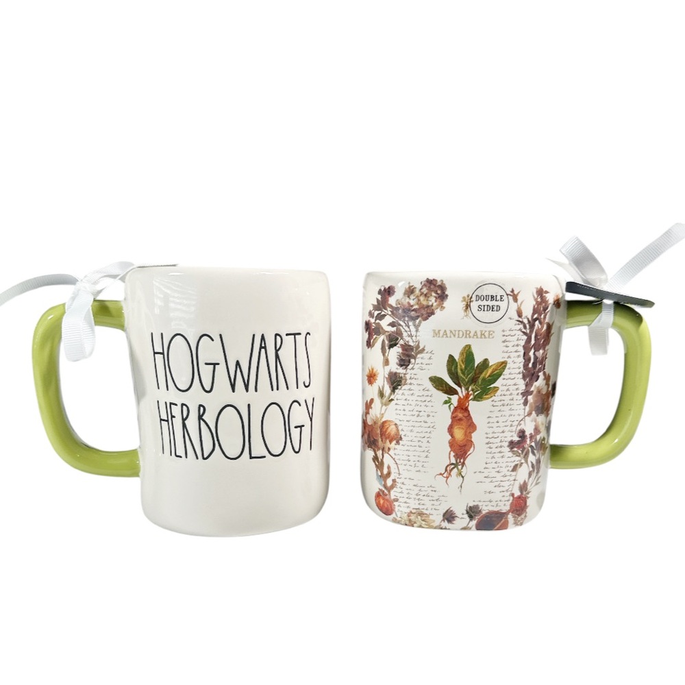 NEW Rae Dunn/Harry Potter HOGWARTS HERBOLOGY Double Sided Mug